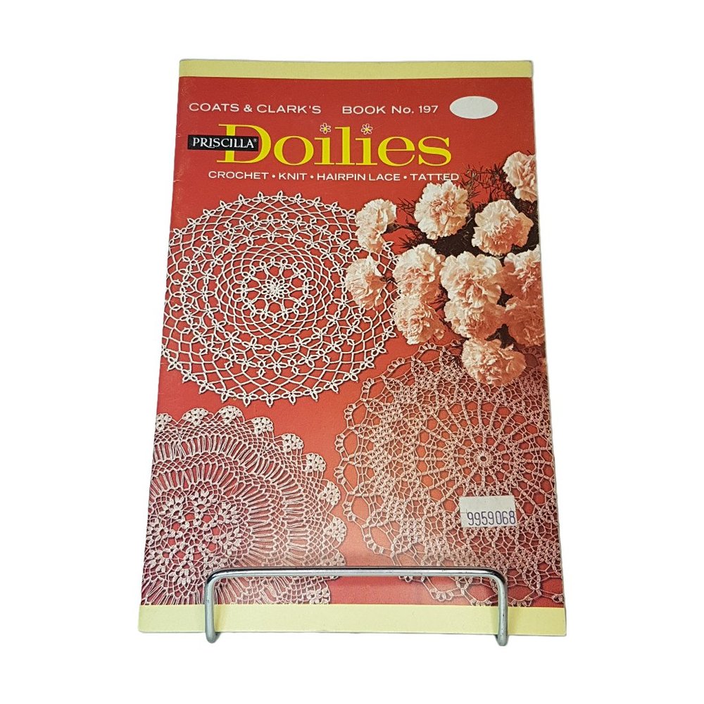 Vintage Coats & Clarks Priscilla Doilies Book 197 Crochet, Knit, Lace, Tatting